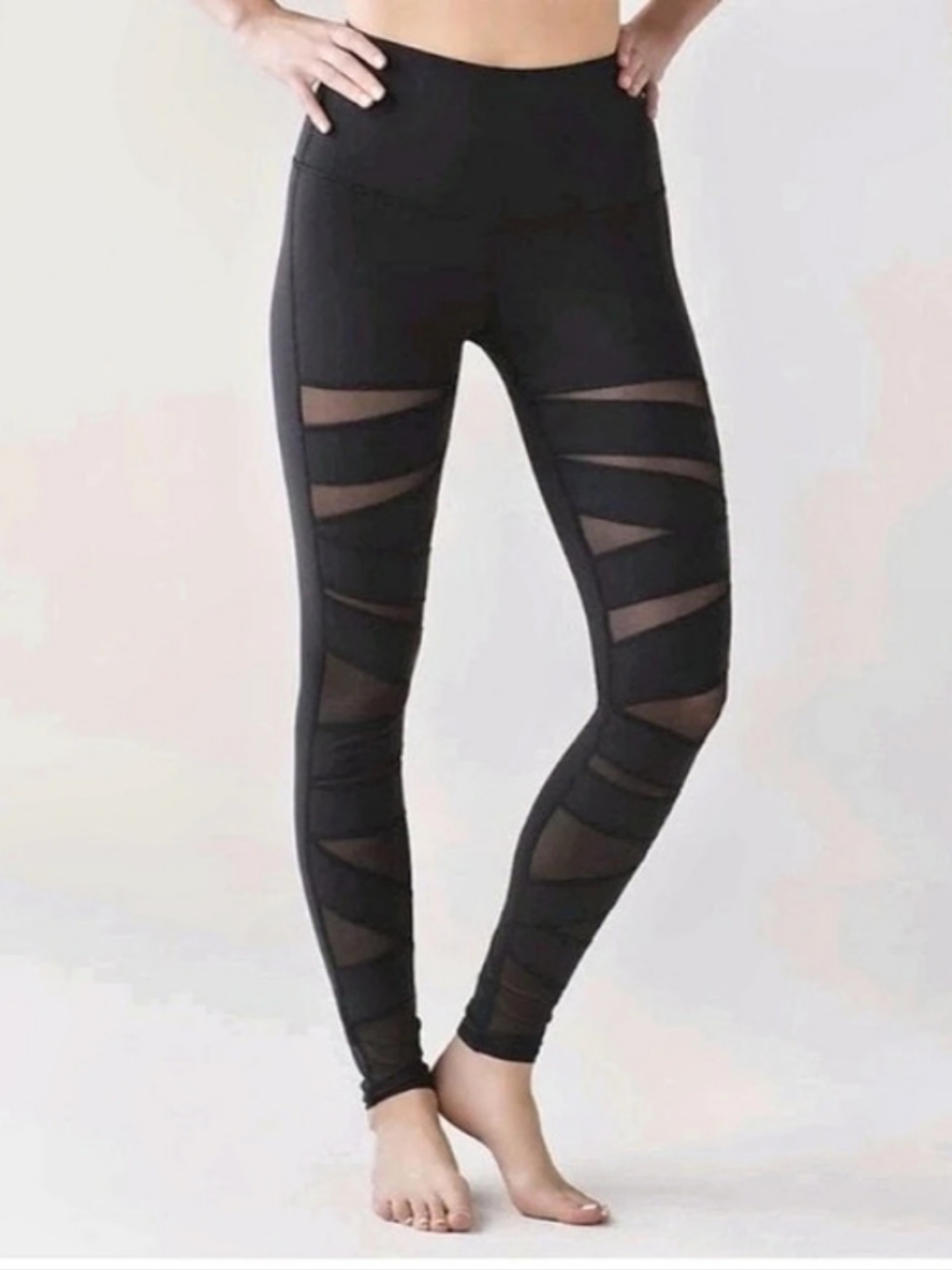 Lululemon Wunder Under Legging Tech Mesh Black Size 6